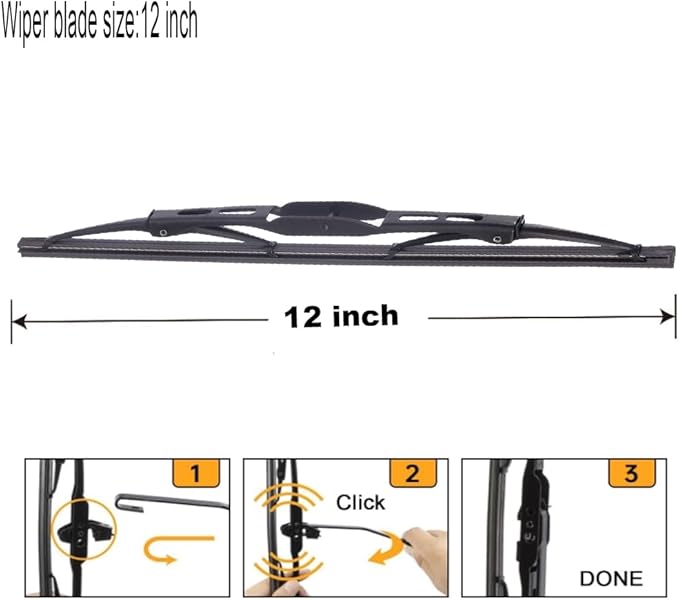 Windshield Wiper Blades (pack of 3pcs) Original Equipment Replacement for 2010-2016 Cadillac SRX 26" + 17" Front Windscreen Wiper and 12" Rear Wiper Blade