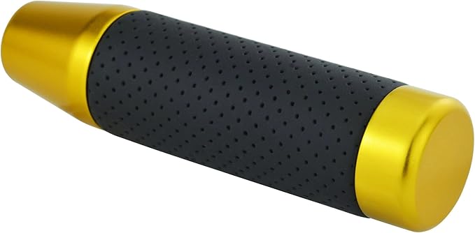 Abfer Weighted Shift Knob Short Stick Gear Shifter Adapter Leather Shift Knobs for Most Automatic Manual Vehicle Trucks,Gold