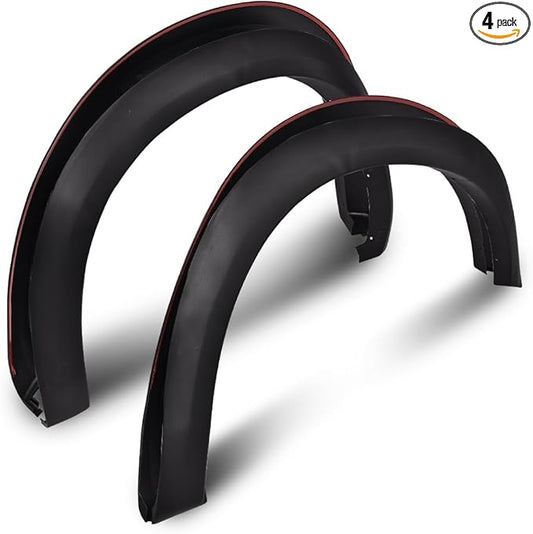 G-PLUS 4Pcs Fender Flares Compatible With Dodge Ram 1500 2009-2018 Textured Factory Style 68054339AB, 68054338A