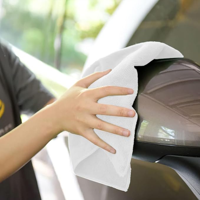 Avalon Towels Microfiber Cleaning Cloths Value Pack of 36 Size 16" x 16", Highly Absorbent, Lint Free, Reusable and Washable, Multicolor