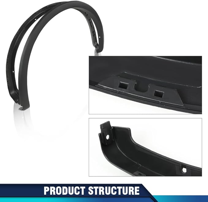 PIT66 Fender Flares Compatible with Ford F150 2018 2019 2020 Smooth Paintable Factory Style 4pcs