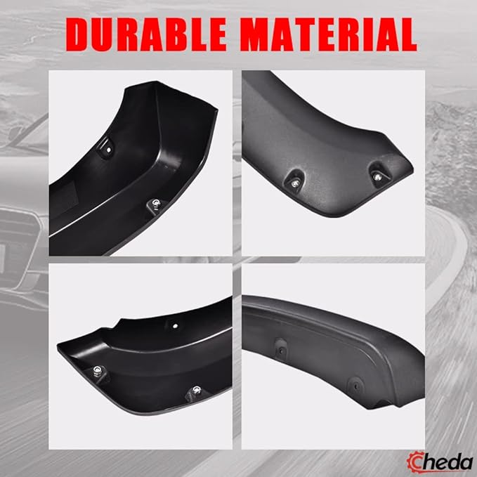 CHEDA Fender Flares, Compatible With 2004-2008 Ford F150 / 2007-2008 Lincoln Mark LT Styleside, Textured Black, FO1241232 FO1240231 FO1241231 FO1240232