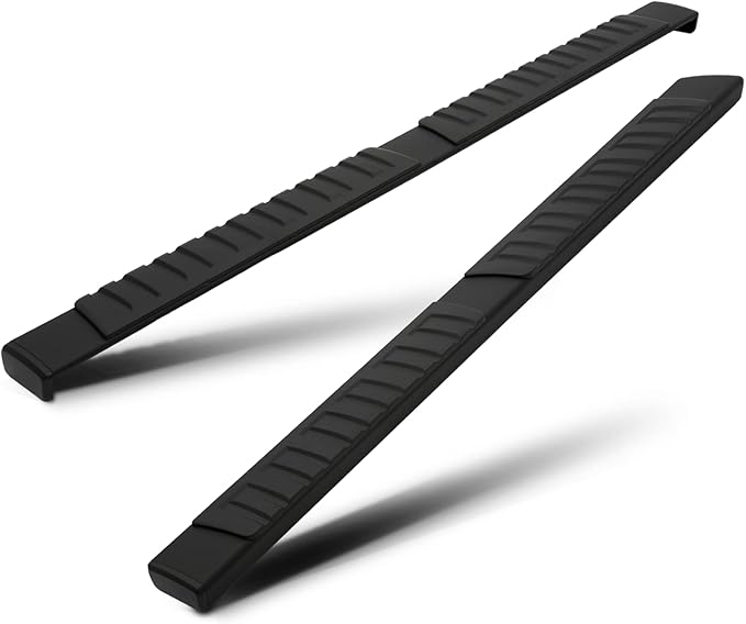 M-Auto 6" Running Boards Side Step Bars Compatible with 2019-2025 Chevy Silverado GMC Sierra 1500 2500HD 3500HD Extended Cab, Aluminum Side Step Nerf Bars, Powdercoated Black