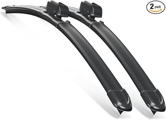 26"+16" Premium Windshield Wiper Blades – Quiet, Streak-Free, All-Season Performance | High-Grade Neoprene Rubber, J-Hook Quick Install | Fits Cars, SUVs & Trucks (Set of 2)