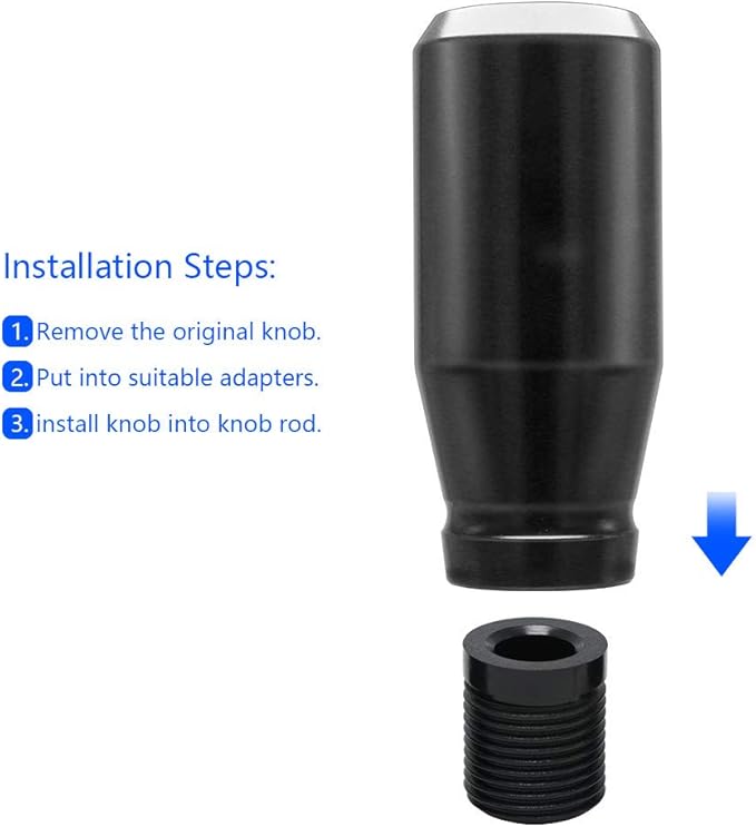 (Black) Gear Shift Knobs Racing JDM Manual Universal Fit Compatible with Mazda Tacoma STi Nismo 2004 Honda Accord Subaru Honda Focus ST Miata 350z Civic