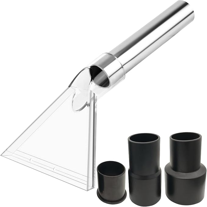 Happy Tree Universal Fit All Shop Vacs with 2-1/2" and 1-7/8" and 1-1/4" Adapters, Large 7-1/2" Extraction Accessory for Upholstery & Carpet Cleaning and Auto Detailing, Shop Vac Extractor Attachment