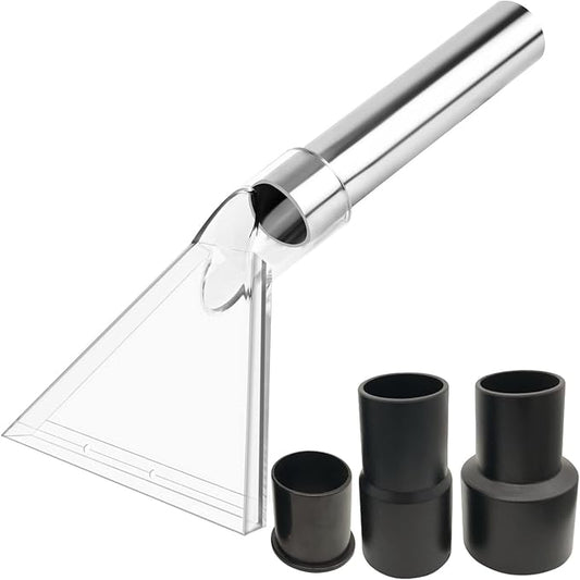 Happy Tree Universal Fit All Shop Vacs with 2-1/2" and 1-7/8" and 1-1/4" Adapters, Large 7-1/2" Extraction Accessory for Upholstery & Carpet Cleaning and Auto Detailing, Shop Vac Extractor Attachment
