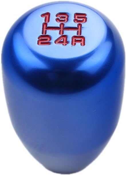 DEWHEL 5 Speed Manual Gearbox Shift Knob M12x1.25 Screw On Aluminum Blue