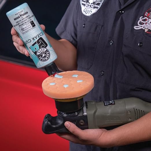 Chemical Guys C4 Clear Cut Correction Compound - Professional Paint Correction Polish for Cars, Trucks, SUVs, and RVs - Removes Scratches, Swirls, and Holograms for a Smooth, Glossy Finish, 16 fl oz