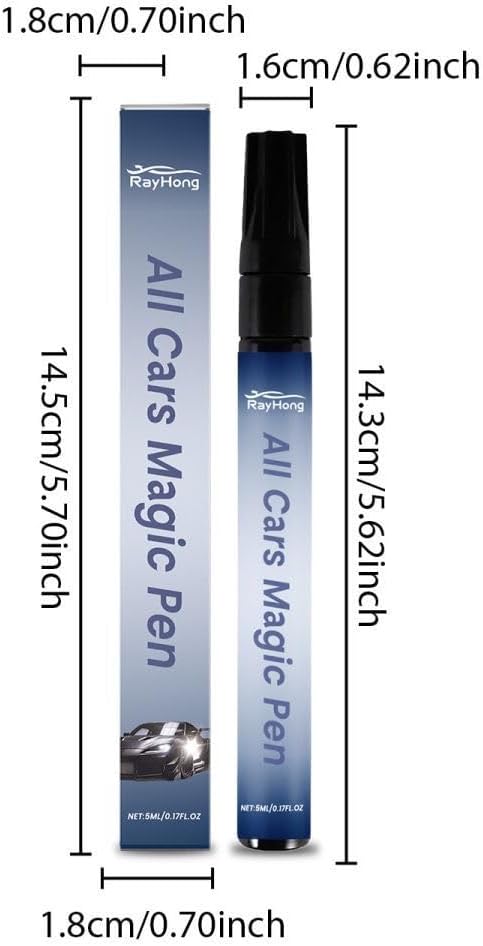 Magic Car Scratch Removal Pen (2Packs) - Quick Repair Kit for All Cars Paint Scratches, Chip & Scuff Remover, Easy 3-Step Touch Up Pen, Waterproof & UV Resistant for All Vehicle Colors