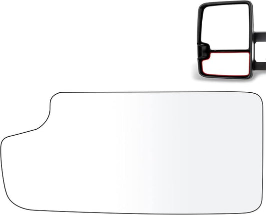 ECCPP Towing Mirror Glass Replacement For 1988-1998 For Chevy/For GMC C1500/K1500 1988-2000 For Chevy/For GMC C2500/K2500/K3500 1988-2001 For Chevy C3500 Left Side Lower Convex Glass Tow Mirror Glass
