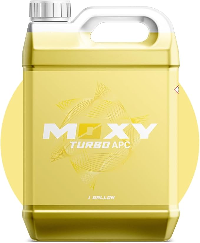 Moxy Turbo APC Concentrate - (1 Gallon) - All Purpose Car Cleaner - Cleaning Spray for Car Detailing - Wheel Cleaning Kit Safe for Cars, SUVs, Motorcycles, RVs, and Trucks