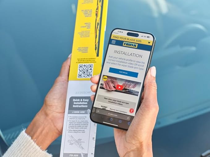 Rain-X RX30222 WeatherBeater Wiper Blades, 22" Windshield Wipers (Pack Of 1), Automotive Replacement Windshield Wiper Blades That Meet Or Exceed OEM Quality And Durability Standards