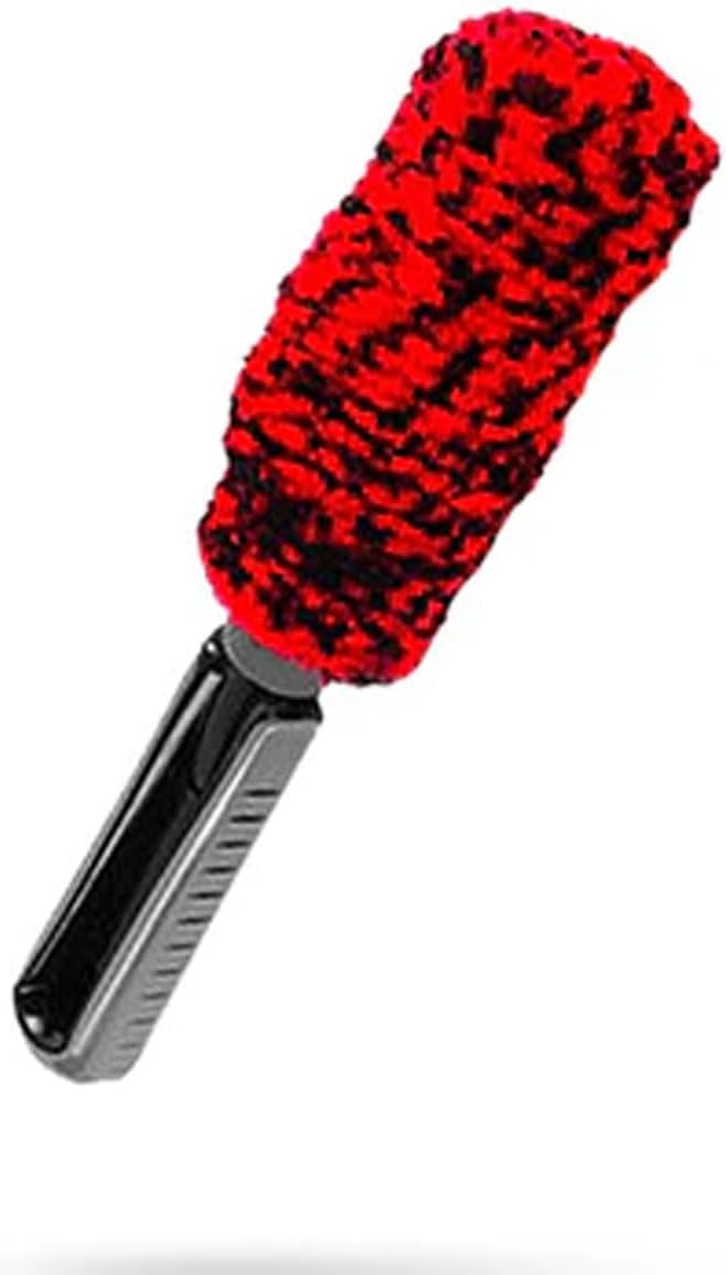 Ethos Wheel Brush for Car Detailing – Plush Rim Cleaner Brush, Car Cleaning Brush Kit, Soft Wheel Cleaner Brush, Rim Brushes for Cleaning Wheels, Clean Car Rim Wheels Safely