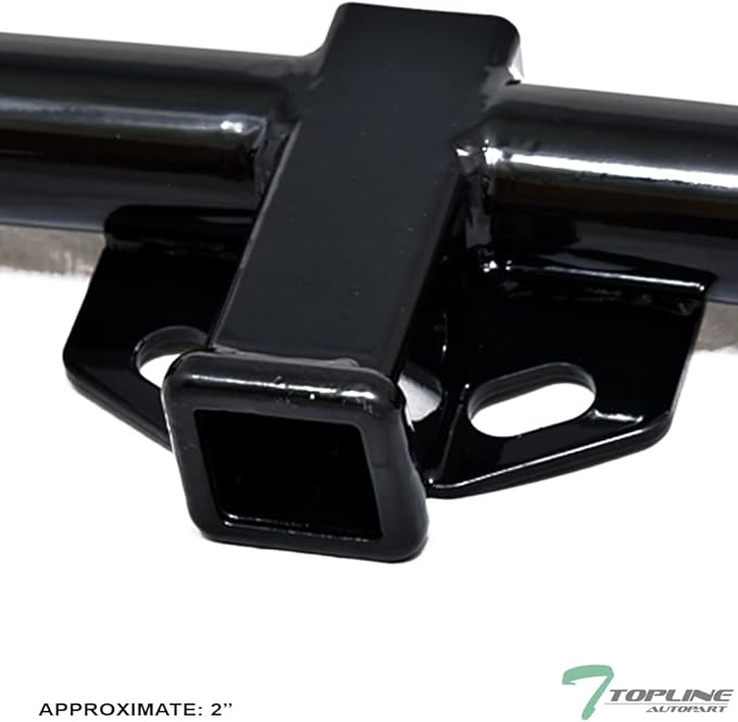 Class 3 III Black 2" Receiver Tube Rear Bumper Trailer Tow Hitch Towing Mount Compatible with 09-14 Murano