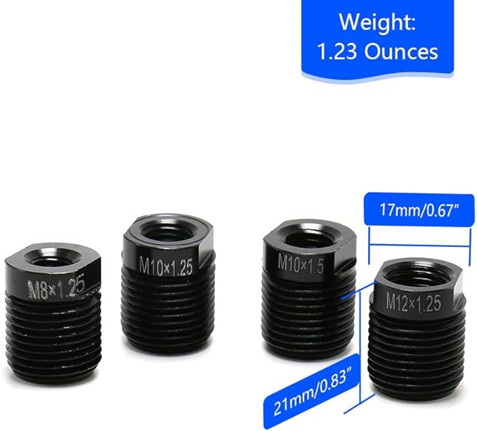 (Black) Metal Racing Manual Gear Shift Knobs Adapters for Fit Compatible with Mazda Tacoma STi Nismo 2004 Honda Accord Subaru Focus ST Miata Toyota