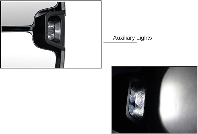 AERDM Towing Mirrors Compatible with Ford F150 2004 2005 2006 2007 2008 2009 2010 2011 2012 2013 2014 Pickup Truck Power Heated with LED Turn Signal and Puddle Light Side Mirrors Pair set Chrome