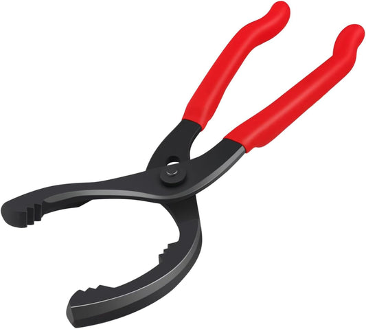 Oil Filter Wrench (L:12", Jaw Capacity: 60mm to 102mm), Automotive Oil Filter Removal Tool for Oil Change, Adjustable Fuel Filter Wrench Plier (1 Set)