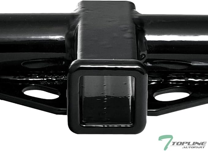 Class 3 III Black 2" Receiver Tube Rear Bumper Trailer Tow Hitch Towing Mount Compatible with 99-17 Honda Odyssey