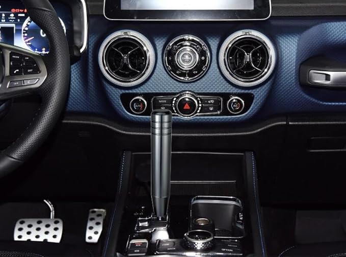 Abfer Weighted Shift Knob Tall Gear Stick Shifting Extension Car Long Shifter Knob Fit Most Manual Automatic Transmission Vehicle, Gray