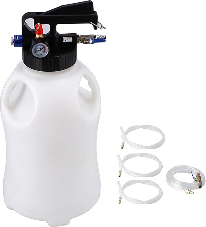 Oil Filling Dispenser, Transmission Fluid Pump Compatible with Automotive Vehicles, 10L Pneumatic Engine Oil Change Tool, Automatic Fluid Filling Kit