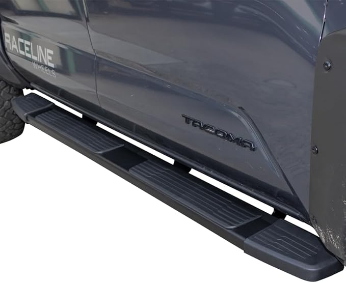 VANGUARD 6 Inches Running Boards Compatible with 2024-2025 Toyota Tacoma | Double Cab | Black Powder Coat | Q235 Structural Steel CB3 Running Boards