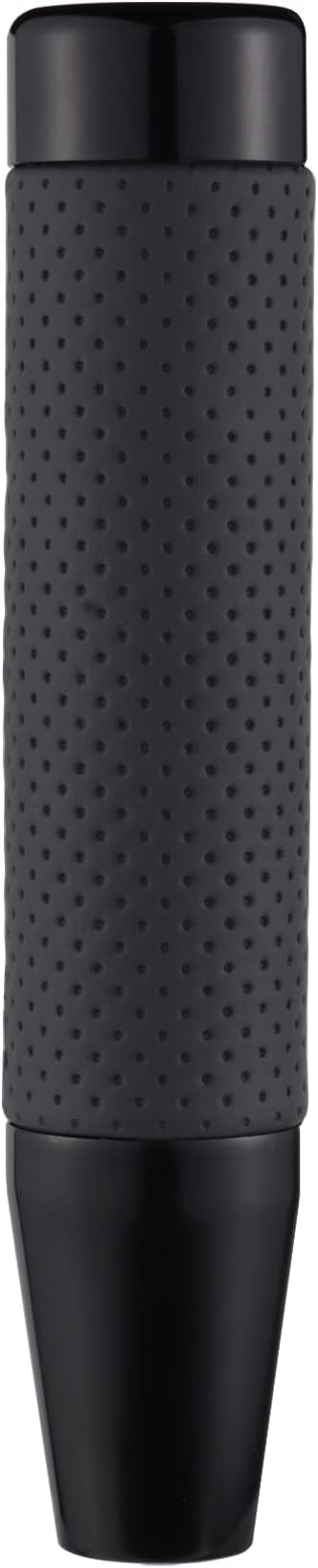 Abfer Weighted Shift Knob Long Stick Gear Shifter Lever Leather Shift Knobs with Adapter for Most Automatic Manual Vehicle Trucks, Black