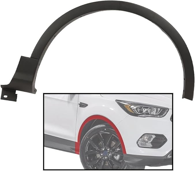 PIT66 Front Right Fender Flare,Compatible with 2013 2014 2015 2016 2017 Ford Escape Wheel Well Arch MoldingCJ5Z-16268-AB
