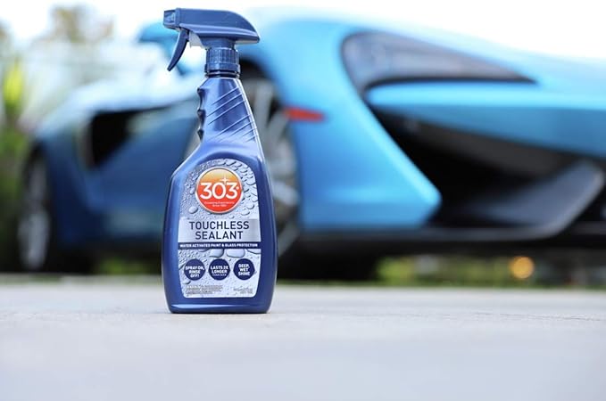 303 Products Touchless Sealant - SiO2 Water Activated Paint & Glass Protection - Spray On, Rinse Off - Lasts 2X Longer Than W- Deep, Wet Shine, 32 fl. oz. (30394CSR)
