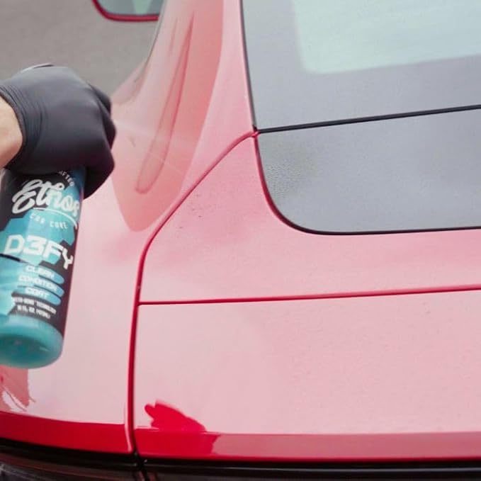 Ethos Defy - 3 in 1 Ceramic Coating - Waterless Car Wash Spray & Wax - Car Wax Rnseless Wash - Hydrophobic Top Coat - Polish & Polymer Paint Sealant Protection - with Insta-Bond Technology - 16OZ