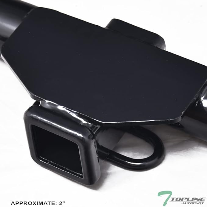 Class 3 III Black 2" Receiver Tube Rear Bumper Trailer Tow Hitch Towing Mount Compatible with 05-15 Xterra