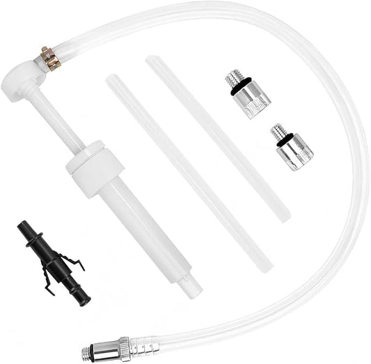 Transmission Fluid Pump Kit, Fluid Transfer Pumps, Auto Brake Fluids Change Oil Push-Pump Kits, Car Lower Unit Gear Oil Pumps, with 3/8 inch Swivel, 8mm 10mm Adapters, 8cc Per Pumps Stroke