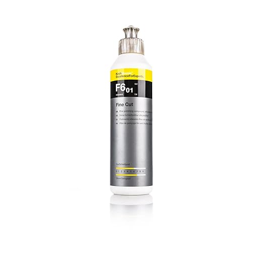 KOCHCHEMIE Fine Cut Polishing Compound - Silicone-Oil-Free; Designed for All Paint Types; for Removing Medium to Heavy Defects, Scratches, and Sanding Marks Up to 2500 Grade (250 milliliters)