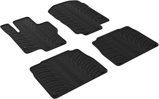 Gledring USA Custom Fit Floor Mats Intended for Mercedes-Benz GLS (X167) 2020-2025, 4 Pieces + Mounting Clips