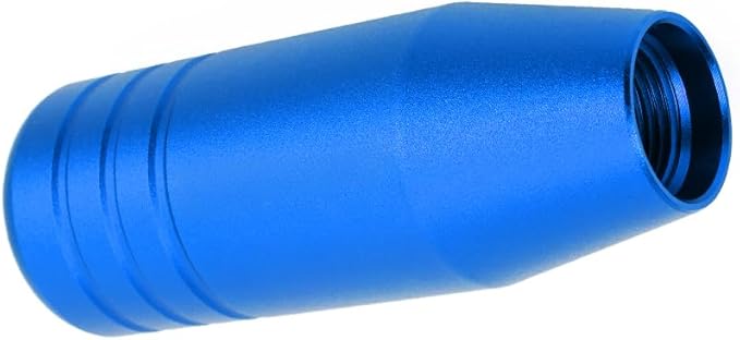 muge racing 3.5inch Aluminum Alloy Shift Knob, Heavy Duty Car Gear Lever Stick Shifter Handle fit Most Automatic Manual Vehicle Blue