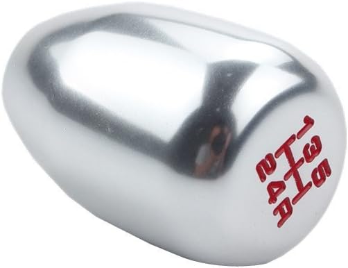 DEWHEL 5 Speed Manual Gearbox Shift Knob M12x1.25 Screw On Aluminum Silver