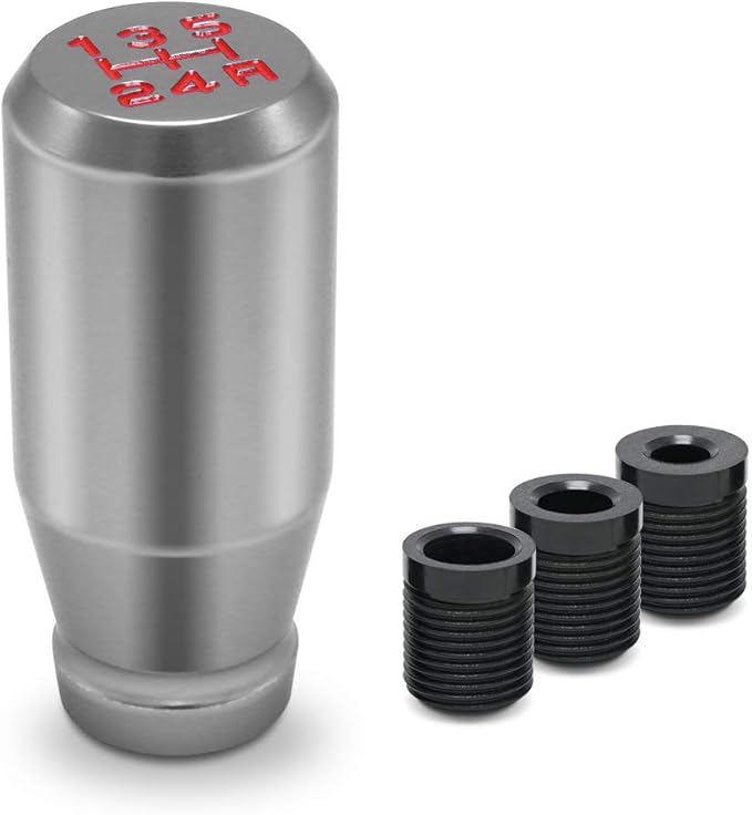 Manual Racing JDM Type-R Style 5 Speed Universal Gear Shift Knobs Fit Compatible with Mazda Tacoma STi Nismo 2004 Honda Accord Subaru