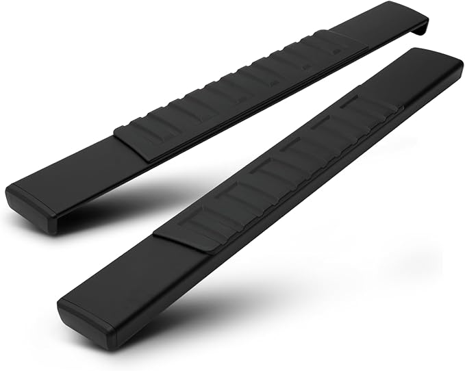 M-Auto 6" Running Boards Side Step Bars Compatible with 2019-2025 Chevy Silverado GMC Sierra 1500 2500HD 3500HD Regular Cab, Aluminum Side Step Nerf Bars, Powdercoated Black