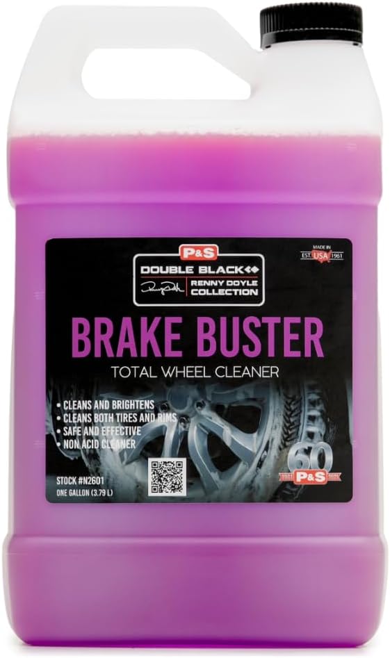 P & S Professional Detail Products Brake Buster Wheel Cleaner - Non-Acid Formula, Removes Brake Dust, Dirt, & Corrosion