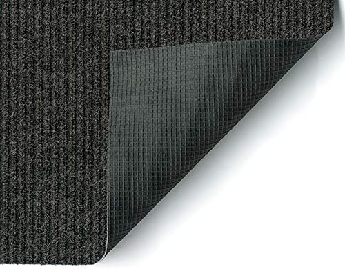 KOECKRITZ Heavy Duty Durable All Weather Indoor/Outdoor Non Slip Entrance Mat Rugs and Runners for Office Business Building Home Garage Front Door - 2' x 6' Charcoal