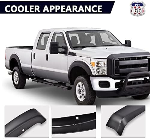 PIT66 Fender Flares, Compatible With 1999-2007 Ford F250 F350 Super Duty(ONLY Fit Styleside Models), Black Factory Style Wheel Flares Set, 4 Pcs