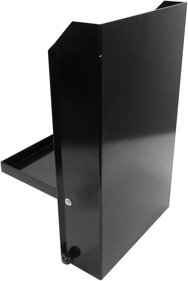 Pit Posse 458BK Jr Work Station Storage Cabinet Shelf Rack Holder Caddy - Made in USA - Garage Enclosed Race Trailer Automotive Mechanics Shop Storage Organizer Aluminum (Black)