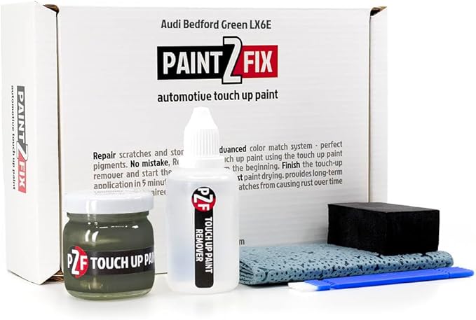 LX6E Bedford Green Touch-Up Paint Kit for Scratches and Chips - Compatible with Audi Models