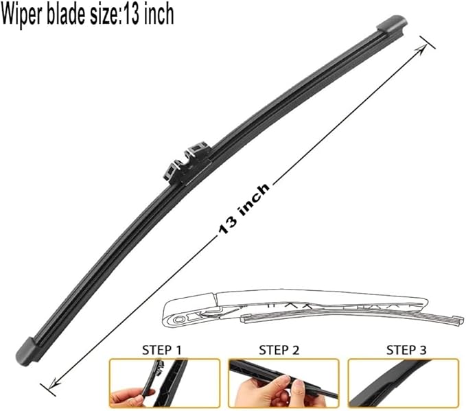 Windshield Wiper Blades (pack of 3pcs) Original Equipment Replacement for 2021-2024 Ford Mustang Mach-E 24" + 20" Front Windscreen Wiper and 15" Rear Wiper Blade