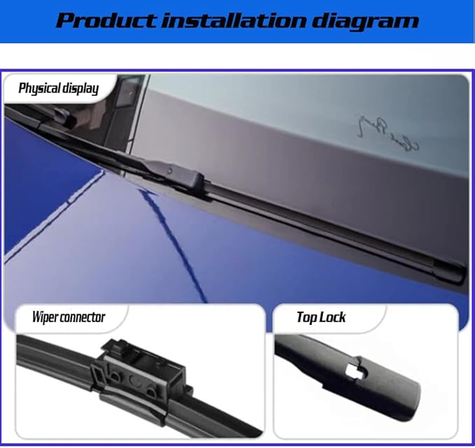 Front and Rear Windshield Wiper Blades For Mercedes-Benz GLA CLASS X156 GLA250 GLA45AMG 2016~2021 Original Equipment Replacement windscreen wiper