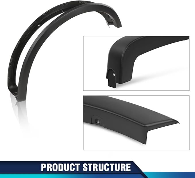 PIT66 Fender Flares Compatible with Ford F150 2018 2019 2020 Smooth Paintable Factory Style 4pcs