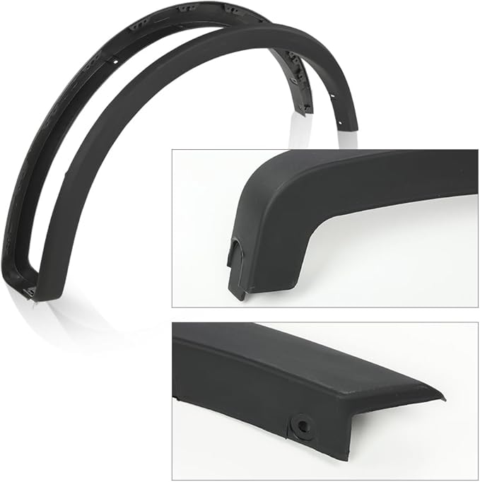 4PCS Fender Flares Compatible with Ford F150 2015 2016 2017 Wheel Trim Accesorios Textured Factory Style Black