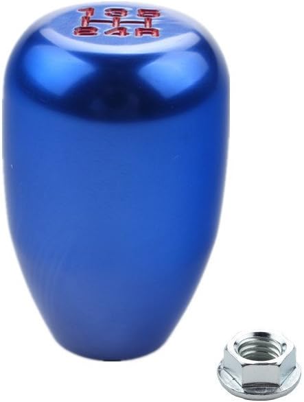 DEWHEL 5 Speed Manual Gearbox Shift Knob M12x1.25 Screw On Aluminum Blue