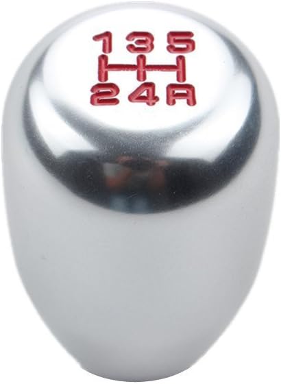 DEWHEL 5 Speed Manual Gearbox Shift Knob M12x1.25 Screw On Aluminum Silver