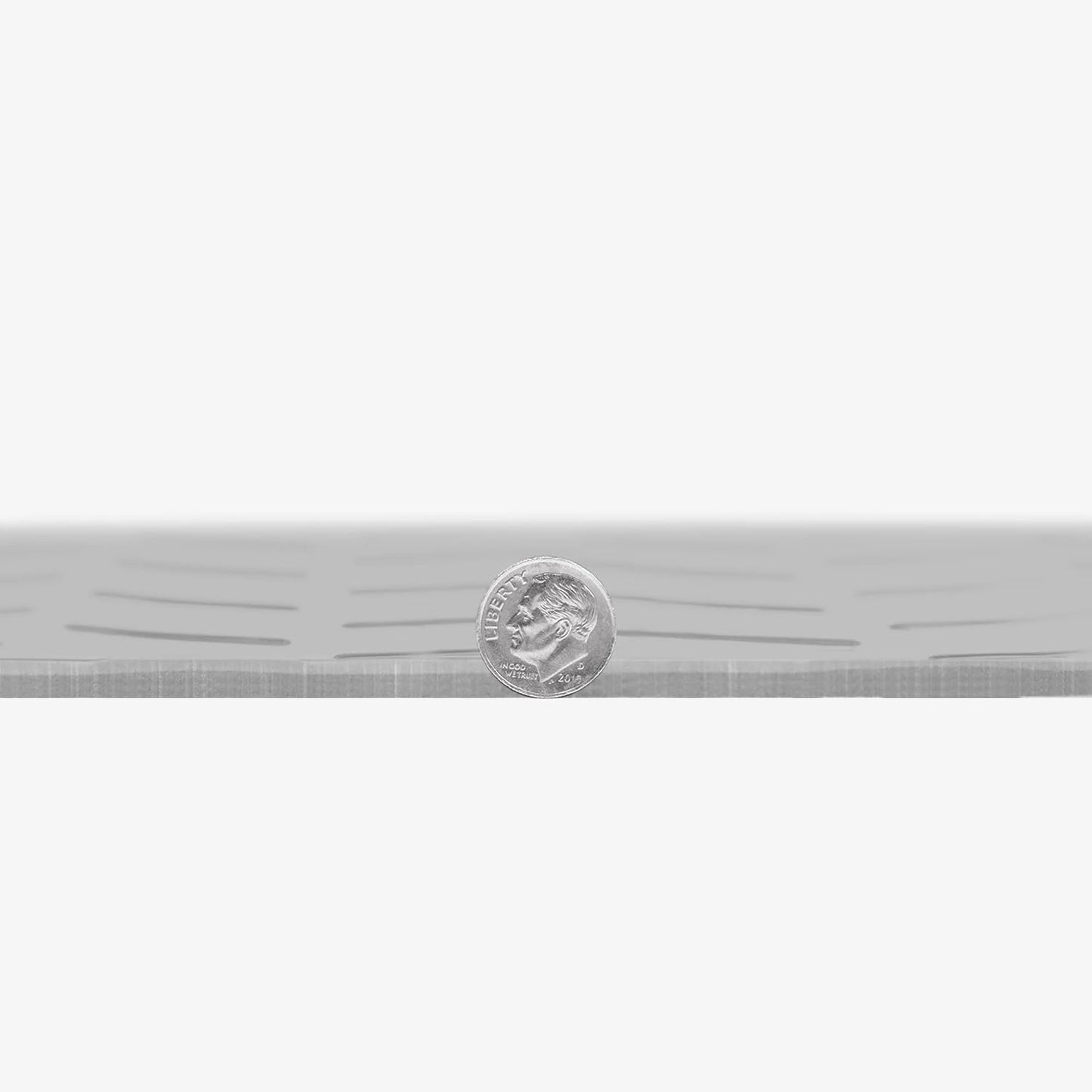 IncStores 2.5mm Thick Commercial-Grade Nitro Roll Garage Floor Mat | Flexible Vinyl Floor Mat for a Stronger and Safer Garage, Workshop, or Trailer | Diamond-Plate, Stainless Steel, 7.5' x 100'